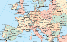 Nerdy Printable Map Of Europe With Cities Derrick Website
