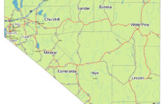 Nevada State Route Map Lossless Scalable AI PDF Map For Printing