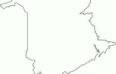 New Brunswick Canada Outline Map