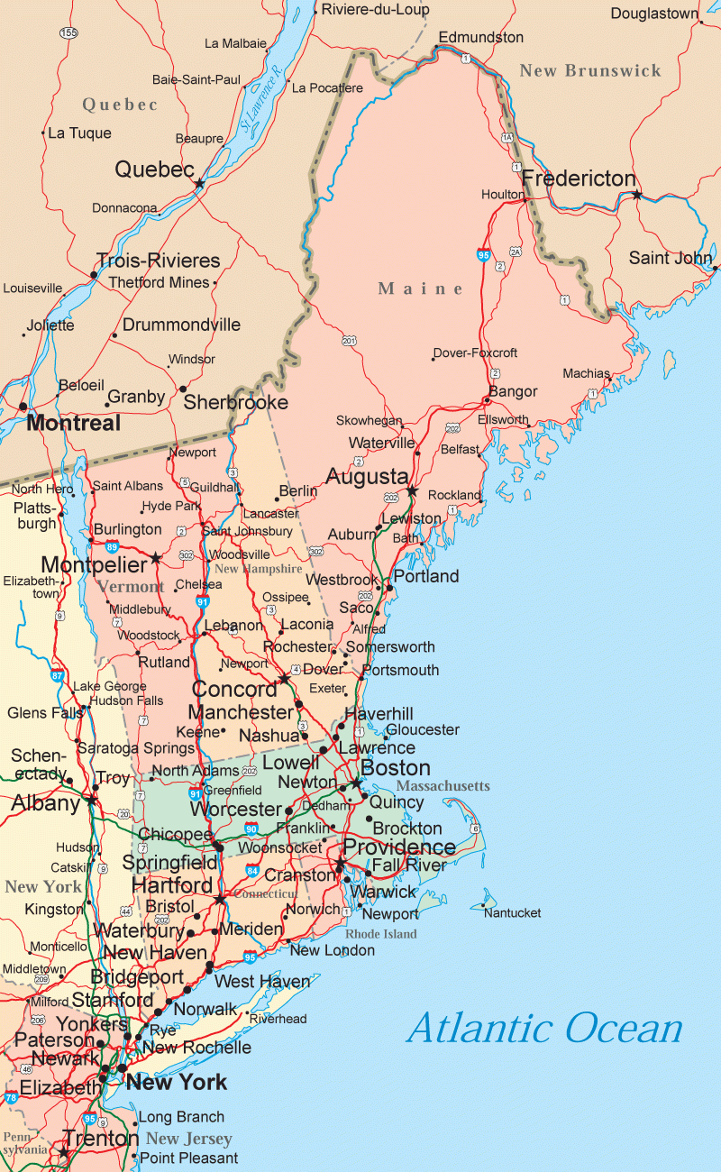 New England Map ToursMaps