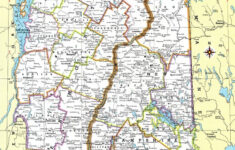 New Hampshire Vermont Map Instant Download 1980 Etsy