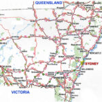 New South Wales Road Map NSW