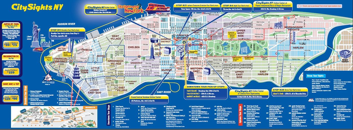 New York City Tourist Map Pdf Tourism Company And Tourism Information 