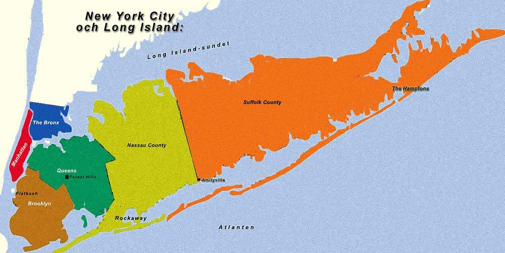New York Long Island Mapsof