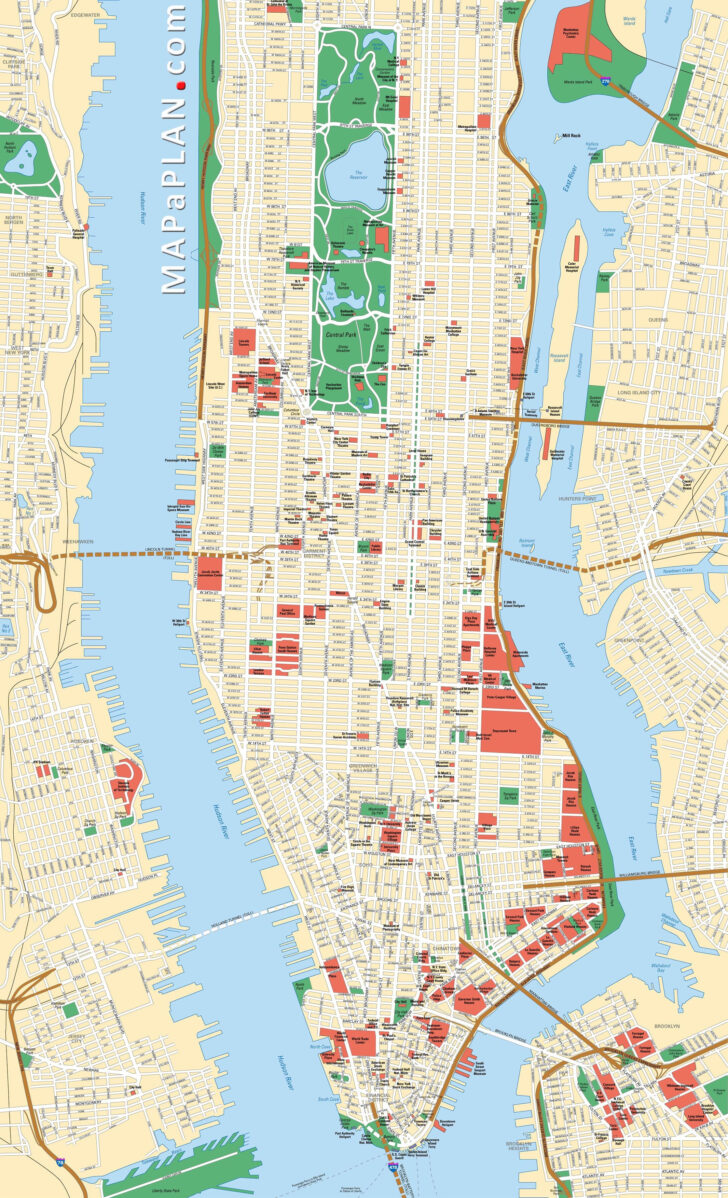 Printable A4 New York Map