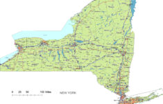 New York State Vector Road Map Lossless Scalable AI PDF Map For
