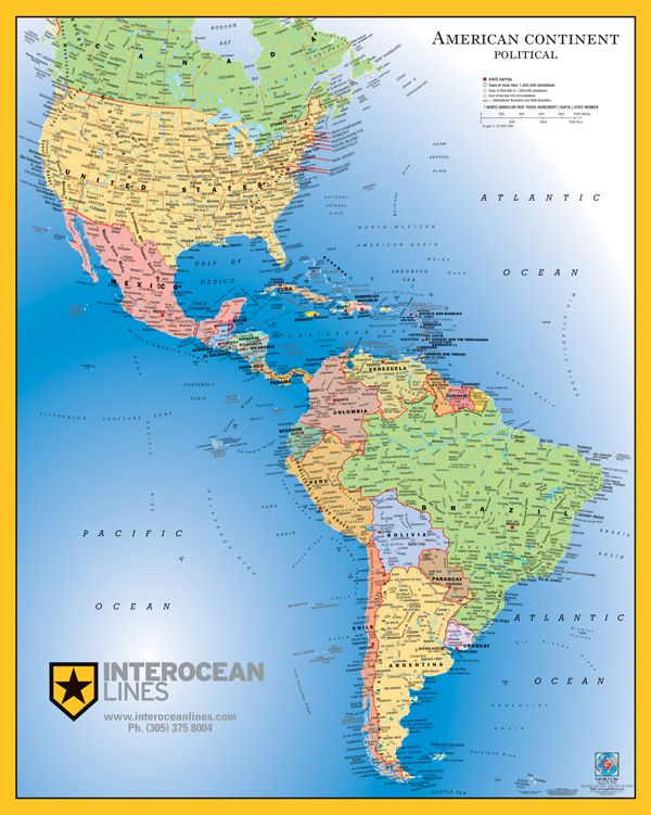 NORTH SOUTH AMERICA Map South America Map North And South America 