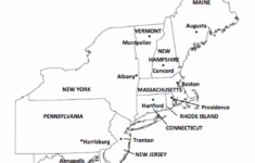 Northeast States And Capitals Map Printable Map