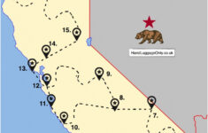 Northern California Road Trip Map Printable Maps