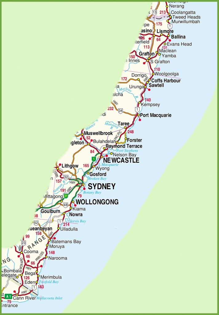 Nsw Map Poster Australian Geographic Printable Map Of Nsw 