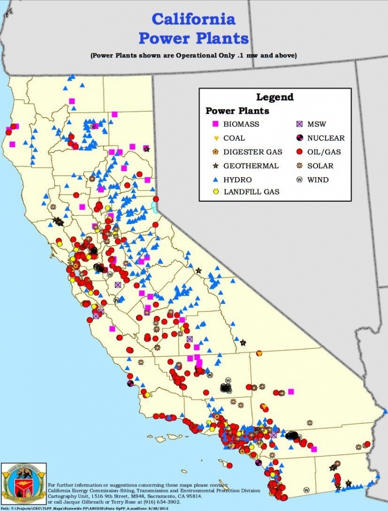 Nuclear Power Plants In California Map Printable Maps