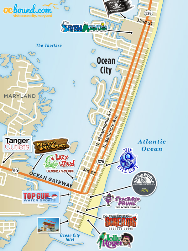 Ocean City Md Boardwalk Map