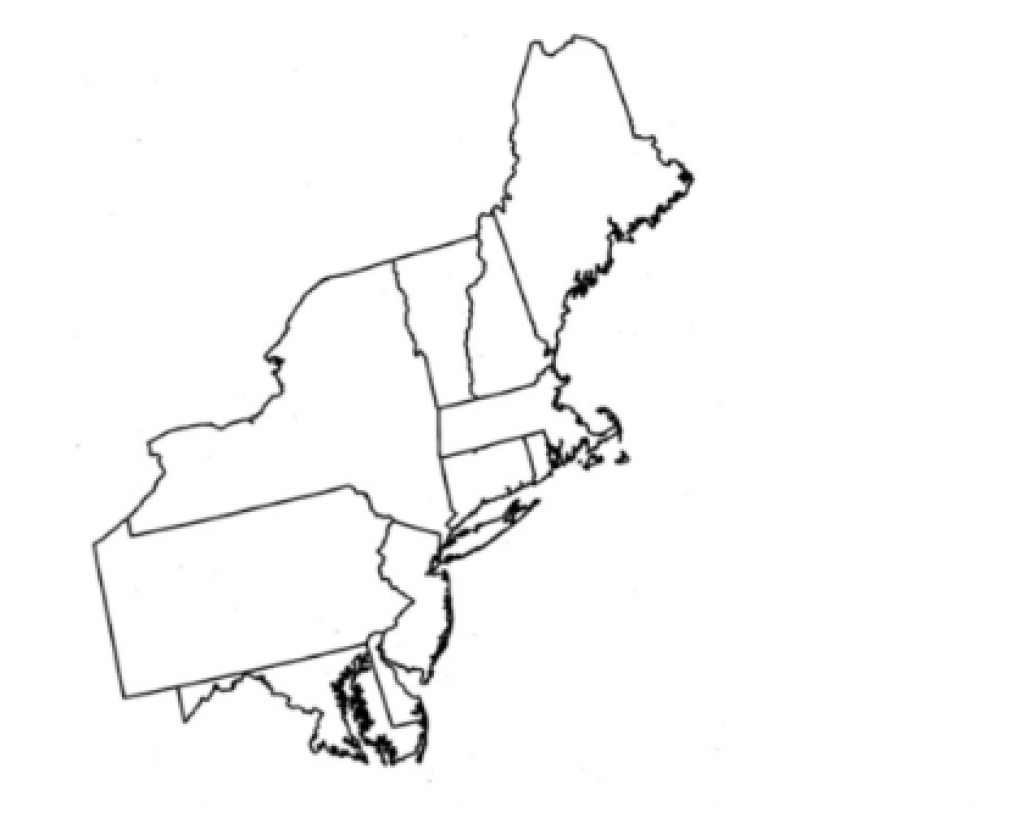 Outline Map Northeast States Printable Map | Adams Printable Map