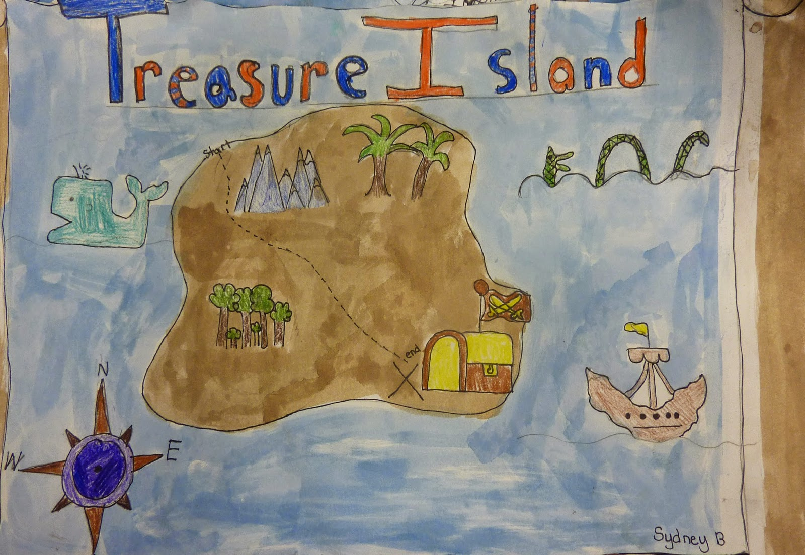 P C K Art Room Treasure Island Maps 4th Grade