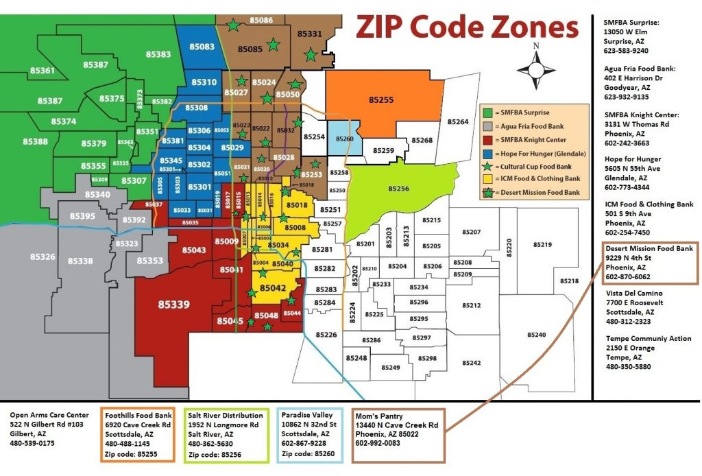Phoenix Zip Code Map AZ Agenda