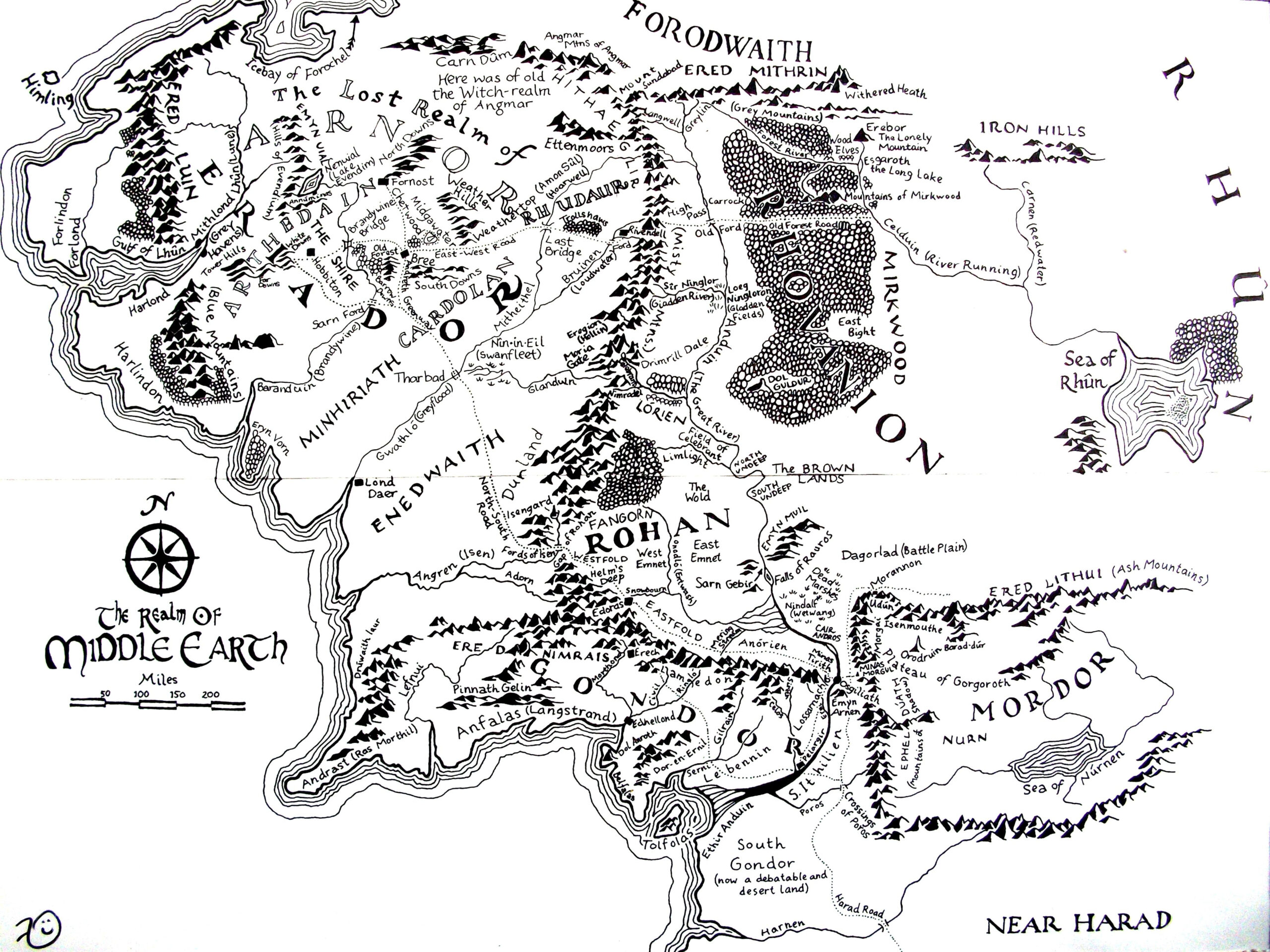 Pin By Daniel Bernhoff On Mapas Middle Earth Map Middle Earth Lord 