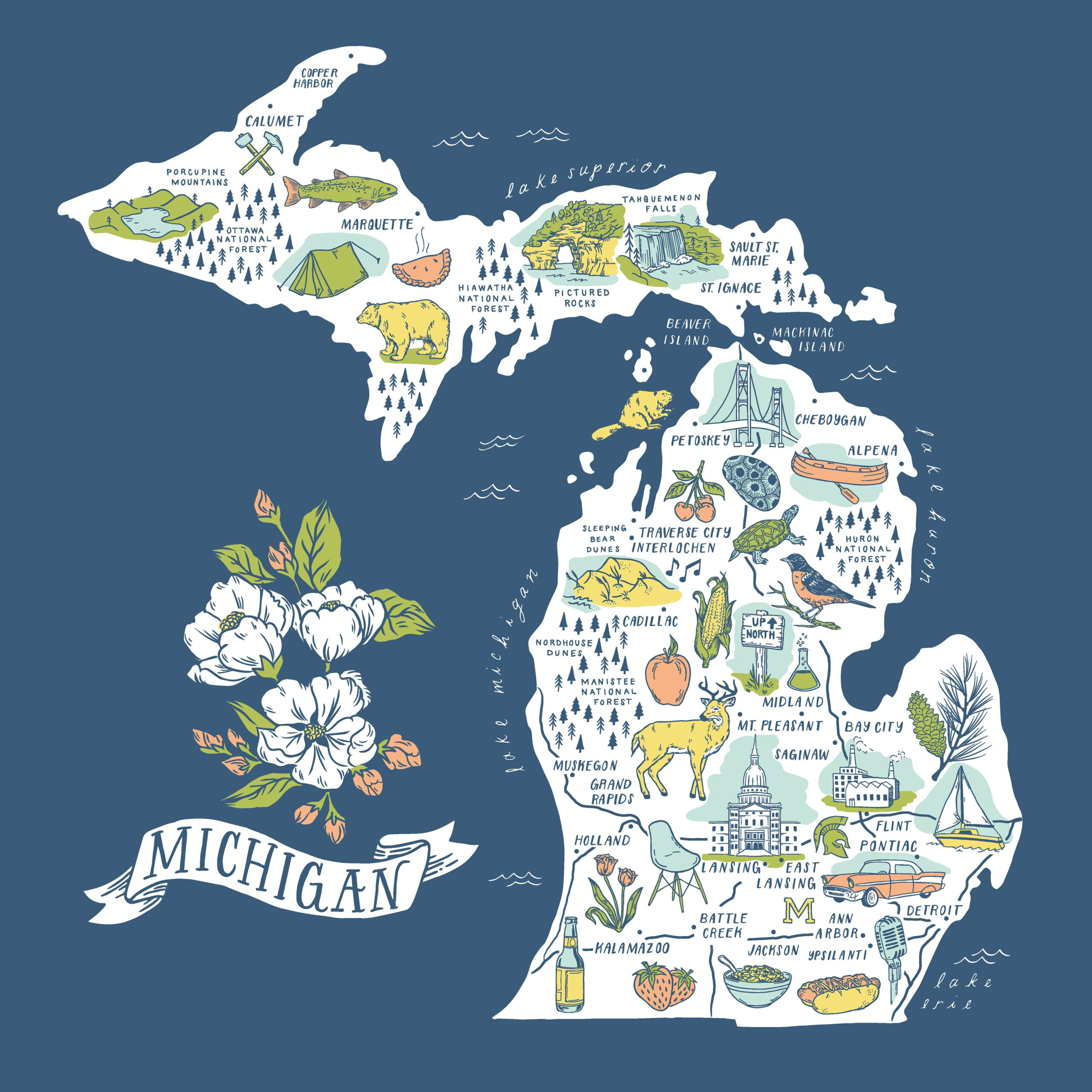 Pin By Valerie Durak On Archived Design Projects Illustrated Map 