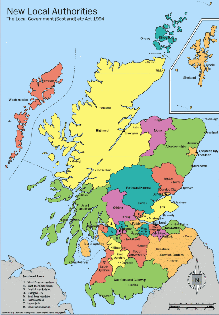 Printable Map Of Scotland Pdf