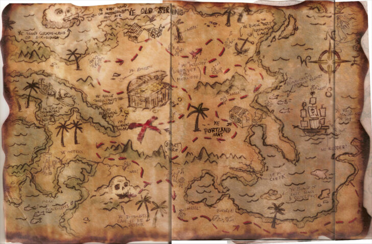 Old Pirate Maps Full Page Printable