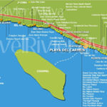 Playa Del Carmen Cancun Mexico Map Map Of Riviera Maya Mexico Map Of