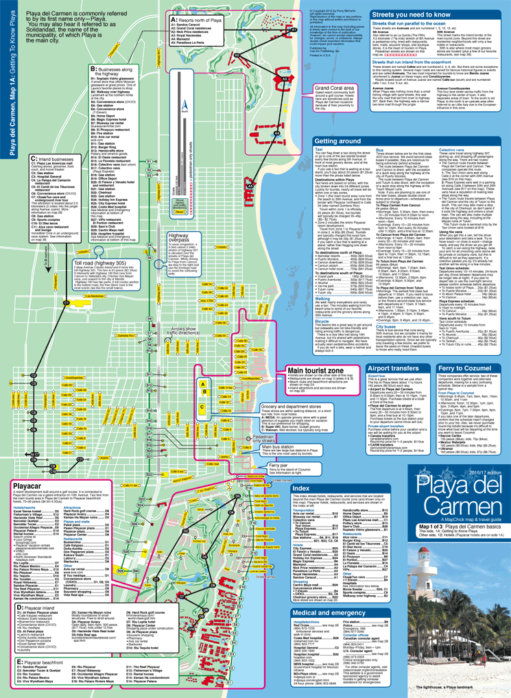 Playa Del Carmen Map MapChick Maps Travel Guides
