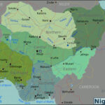Political And Regions Map Of Nigeria Nigeria Political And Regions Map