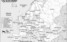 Political Map Of Europe Black And White Secretmuseum