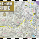 Portland Oregon Light Rail Map Streetwise Portland Map Laminated City