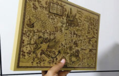 Poster Mapa De Hogwarts Harry Potter A4 No Elo7 Wood Design Quadros