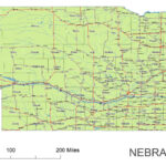Preview Of Nebraska State Vector Road Map Lossless Scalable AI PDF Map