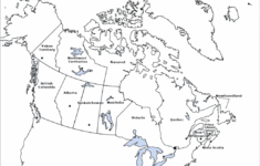 Printable Blank Map Of Canada With Provinces And Capitals Free