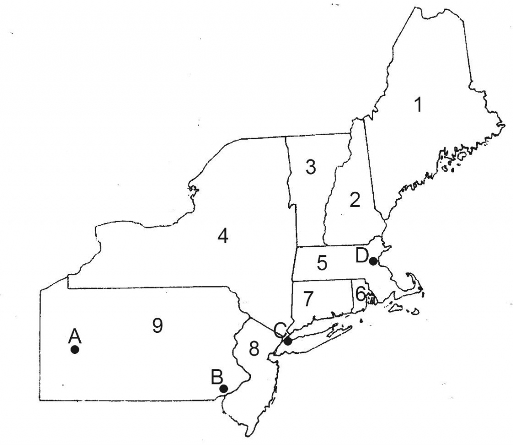 Printable Blank Map Of Northeastern United States Printable US Maps