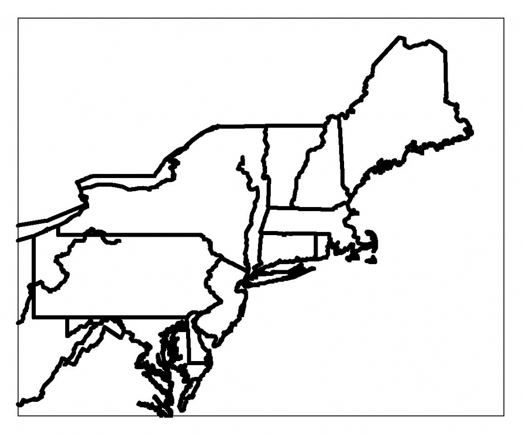 Printable Blank Map Of The Northeast Region Of The United States 