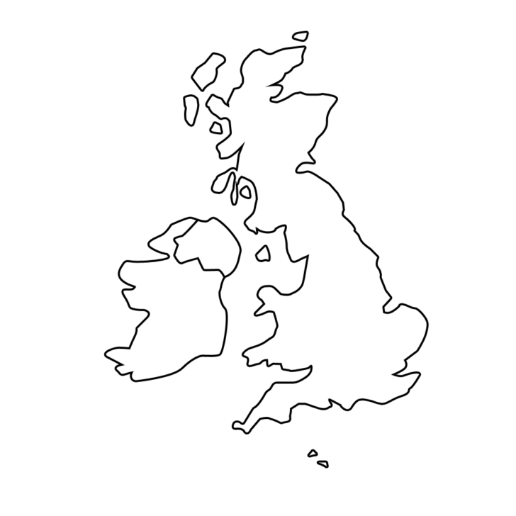 Outline Map Of The Uk Printable