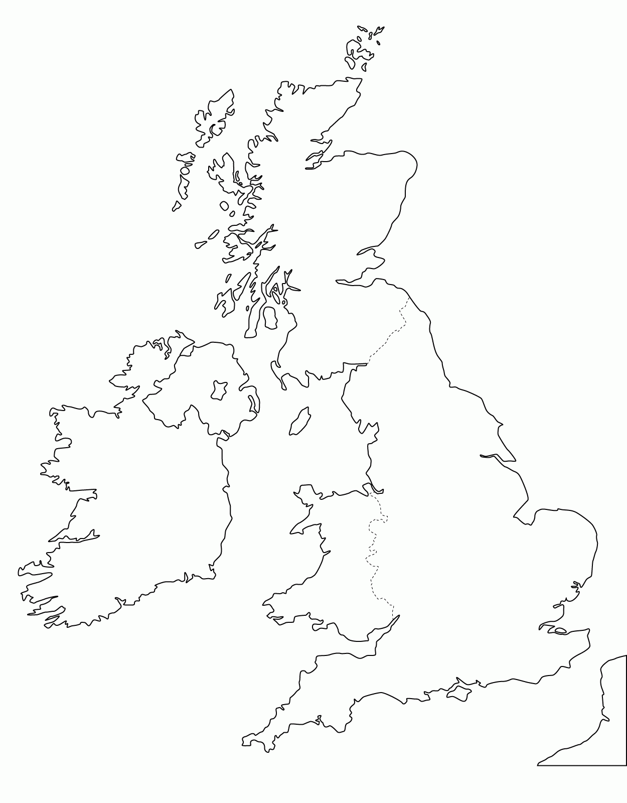 Printable Blank Map Of The UK Free Printable Maps