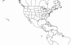 Printable Blank North And South America Map