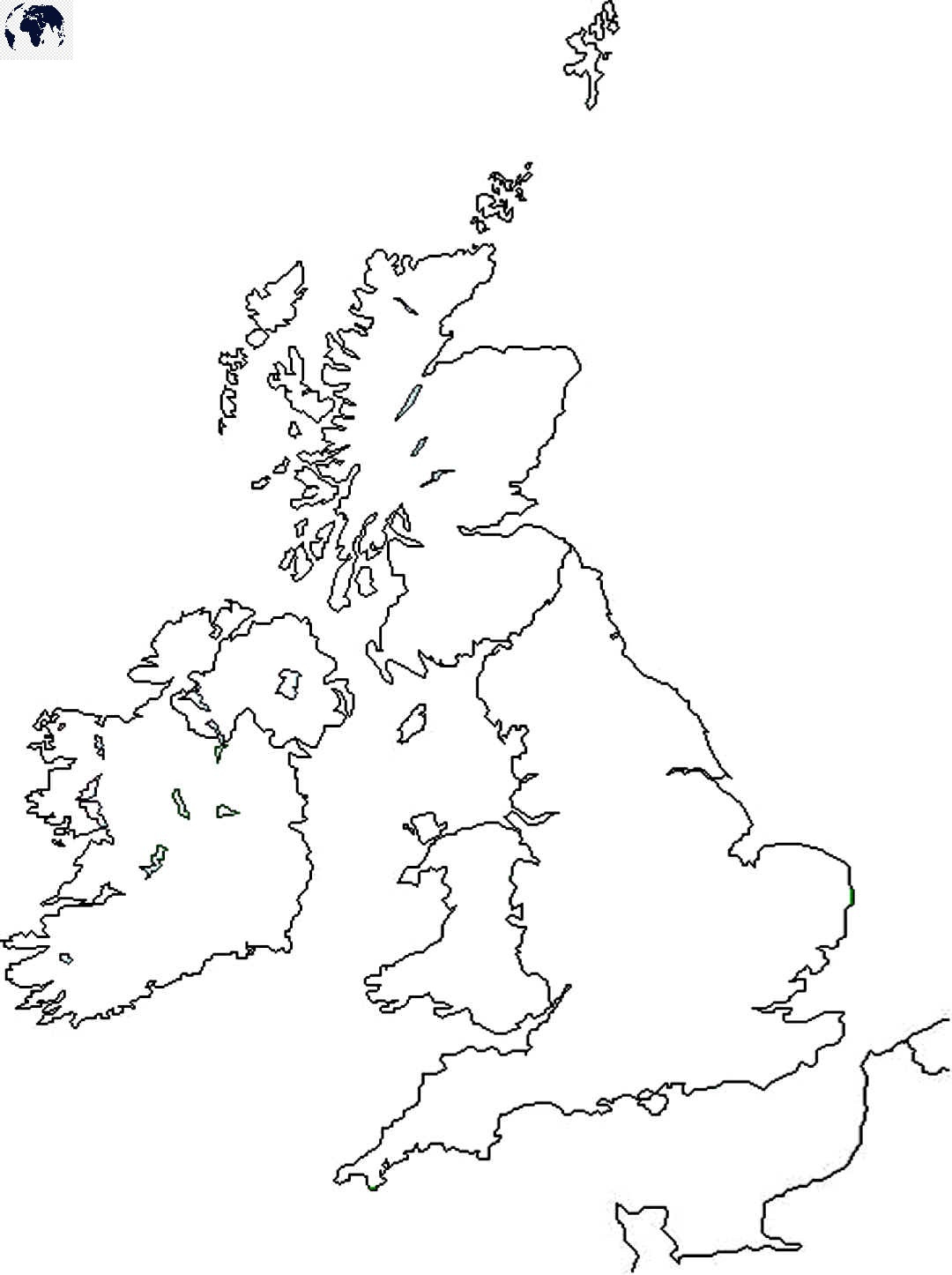 Printable Blank UK Map With Outline Transparent PNG Map PDF