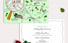 Printable Custom Map Wedding Invitation Save The Date Or Info Etsy