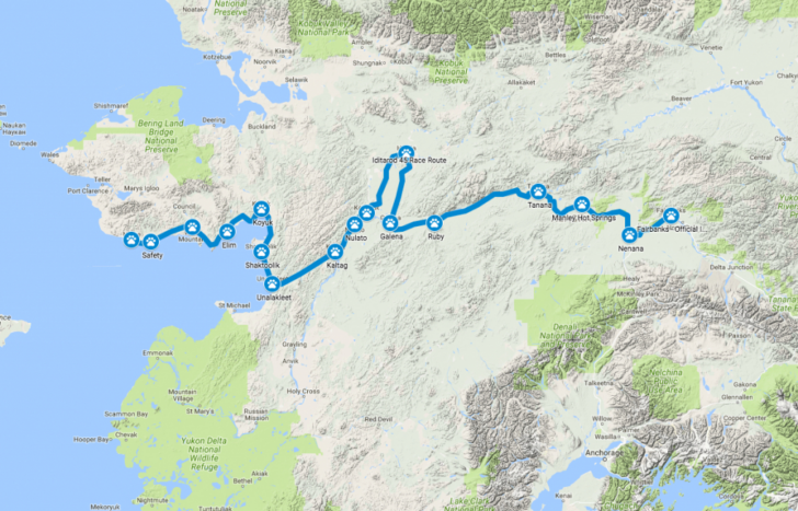 Printable Iditarod Trail Map Printable Maps | Adams Printable Map