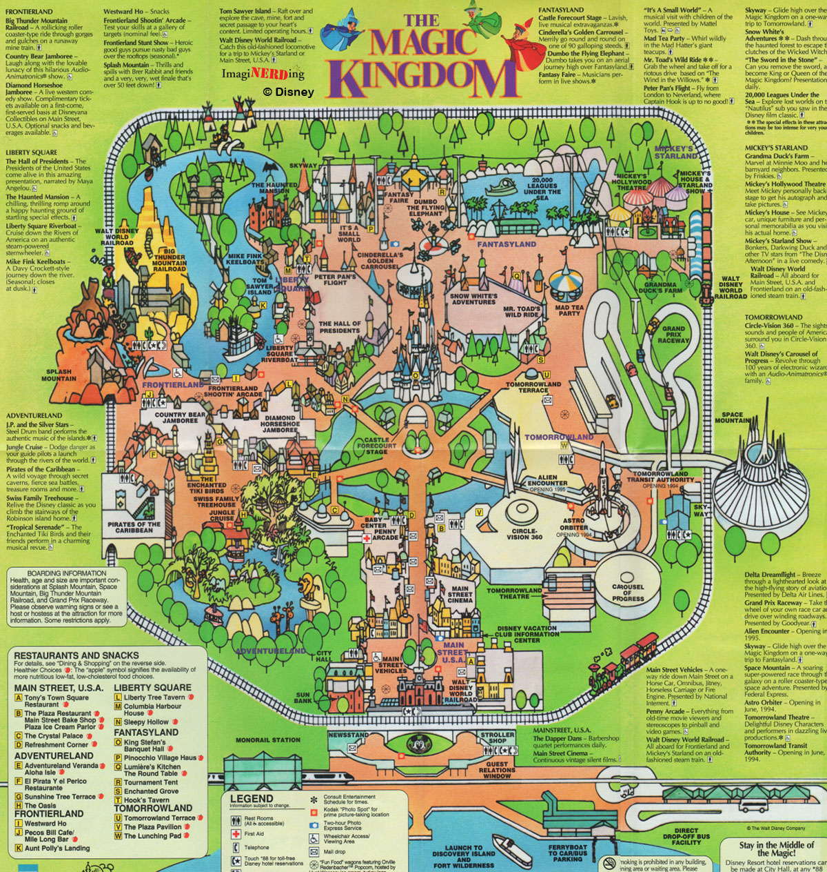 Printable Magic Kingdom Park Map 2019