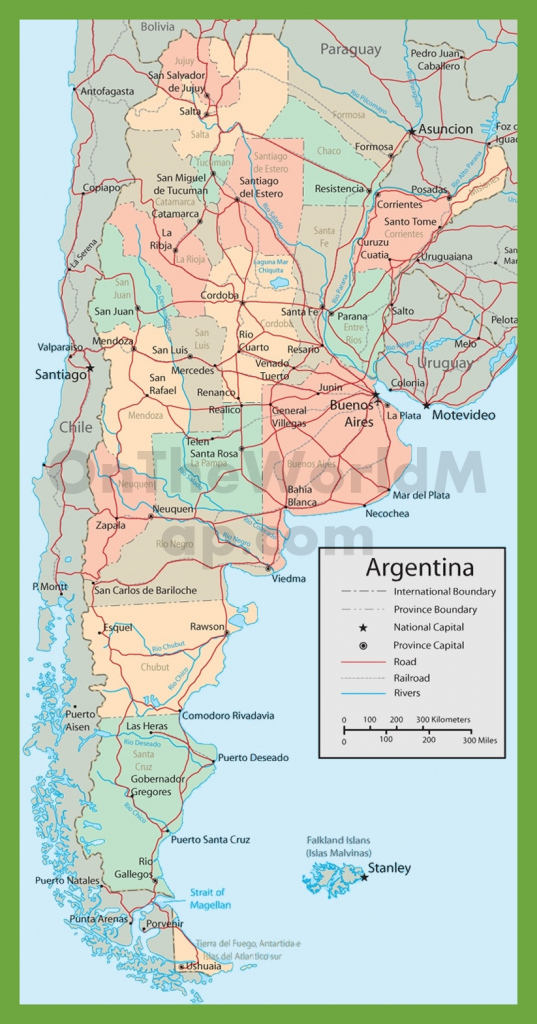 Printable Map Of Argentina Printable Maps