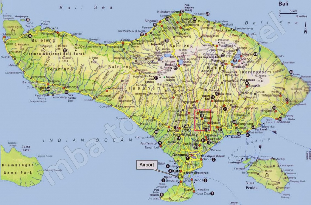 Printable Map Of Bali Printable Maps