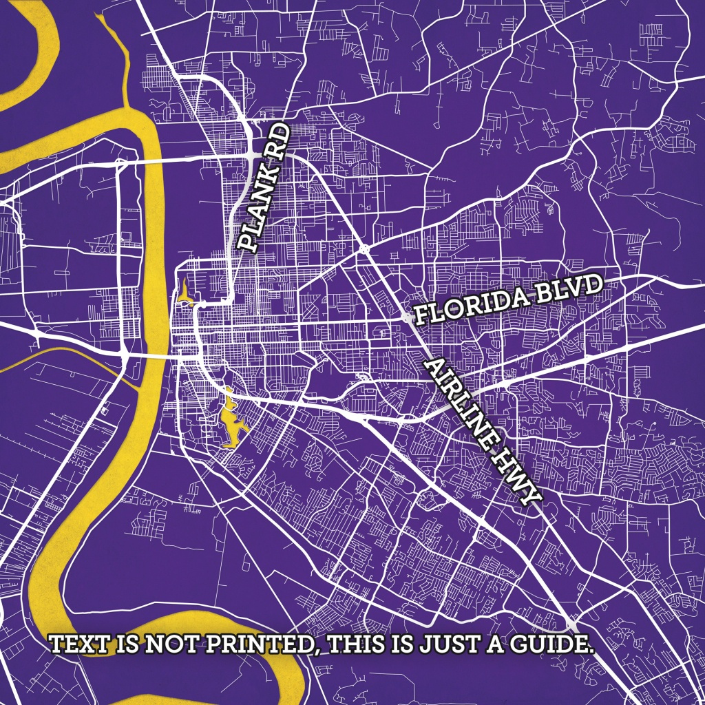 Printable Map Of Baton Rouge Printable Maps