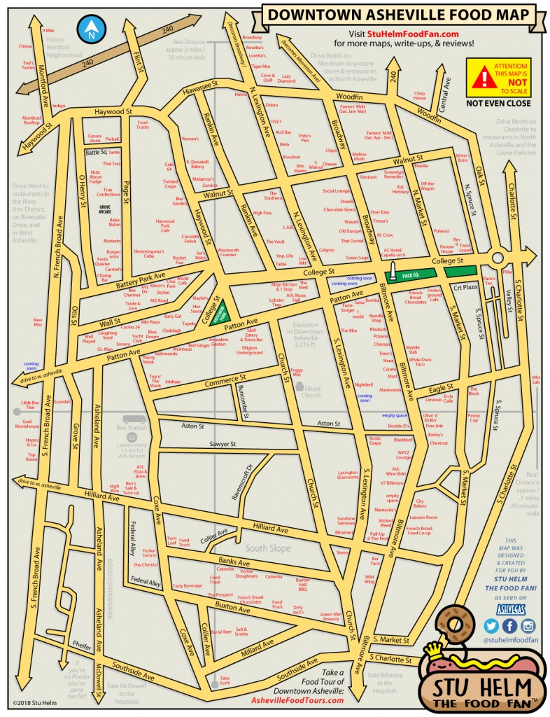 Printable Map Of Downtown Asheville Nc Printable Maps
