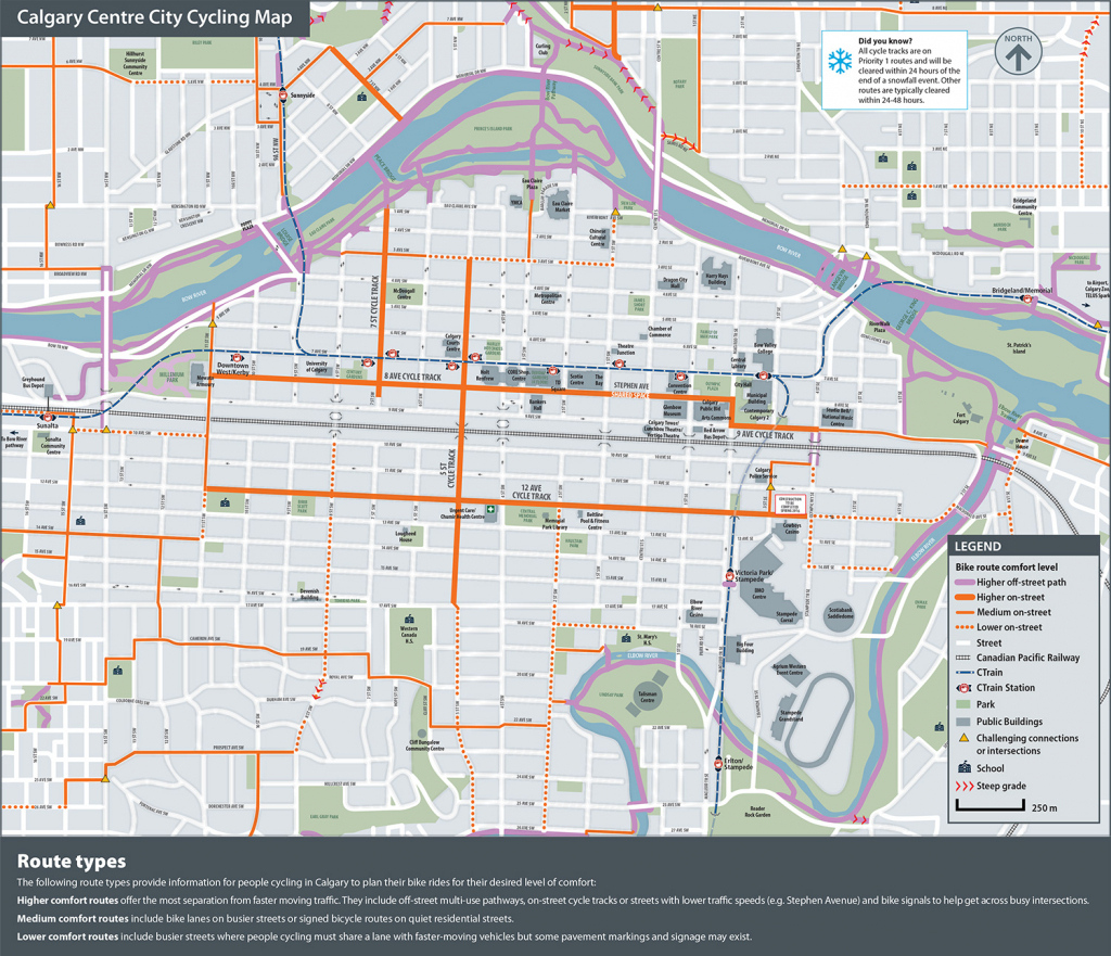 Printable Map Of Downtown Calgary Printable Maps