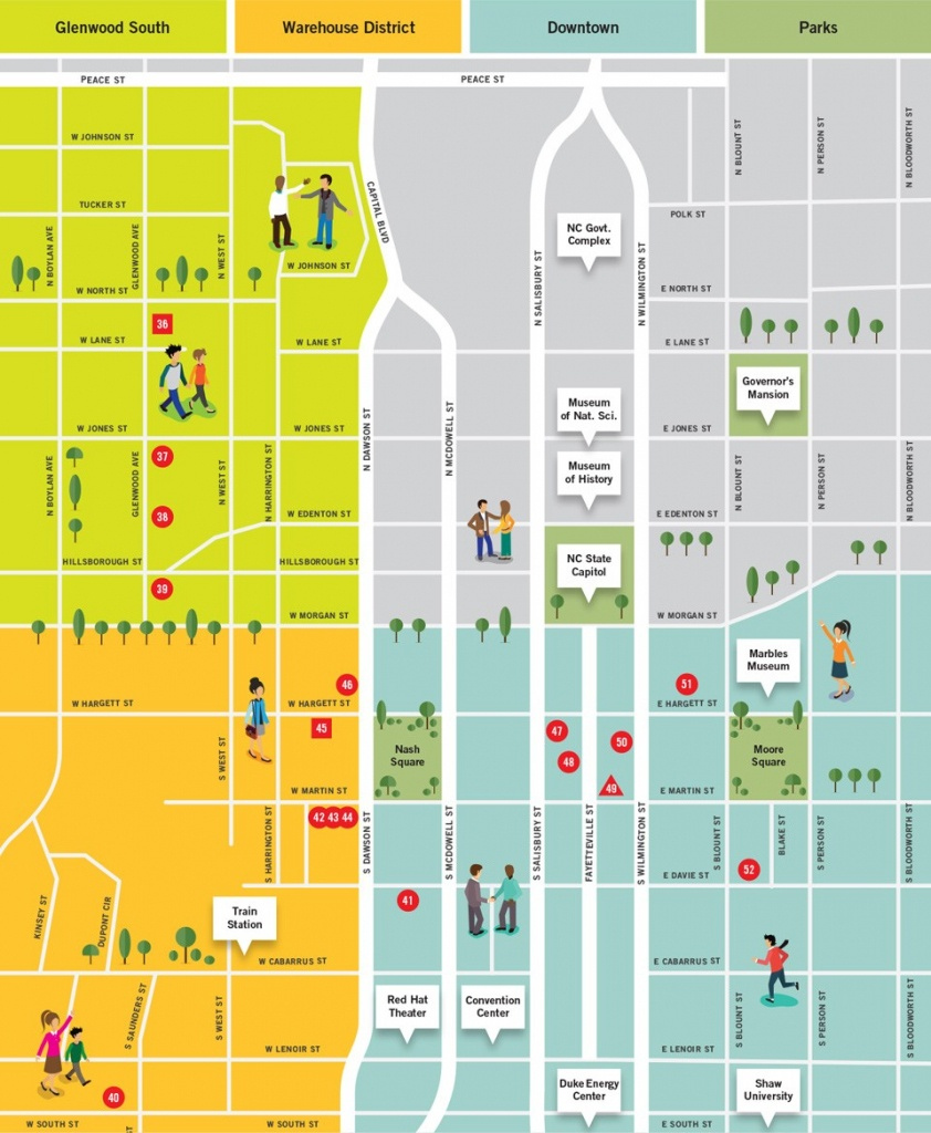 Printable Map Of Downtown Raleigh Nc Printable Maps