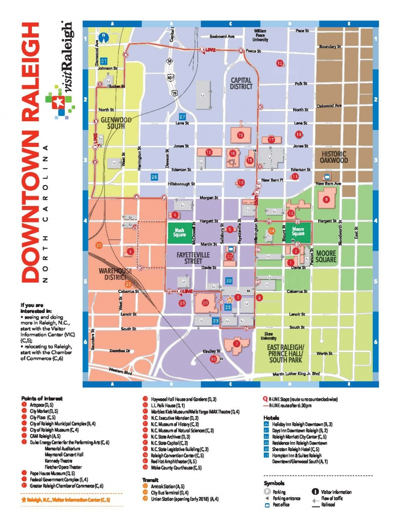Printable Map Of Downtown Raleigh Nc Printable Maps