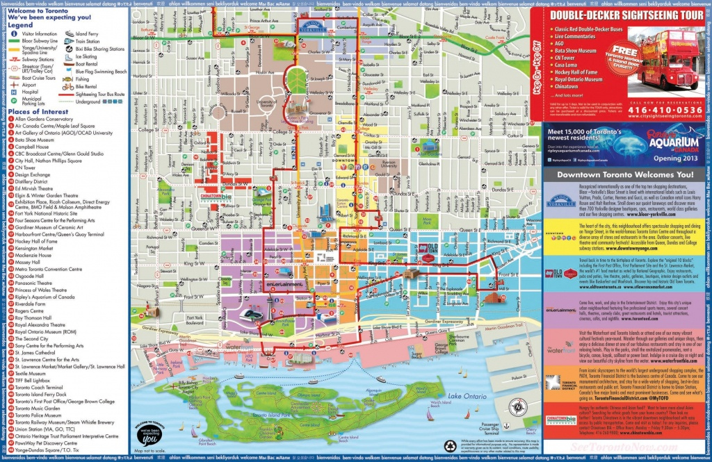 Printable Map Of Downtown Toronto Printable Maps