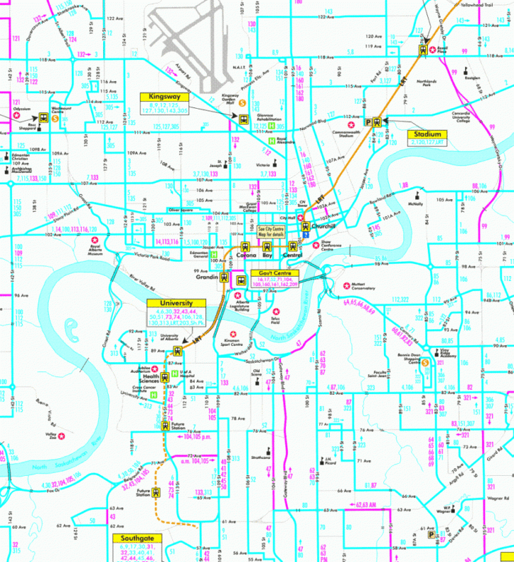 Edmonton Map Printable