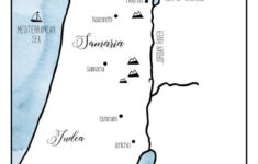 Printable Map Of Israel In Jesus Time